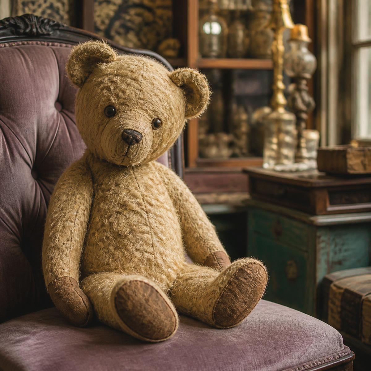 Vintage mohair teddy bear